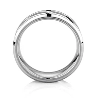 Men's Ring Grey Sapphire Tungsten