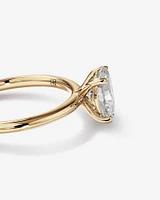 1.25 Carat TW Oval Laboratory-Grown Diamond Solitaire Engagement Ring in 14kt Yellow and White Gold