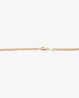 50cm (20") Oval Belcher Chain in 10kt Yellow Gold