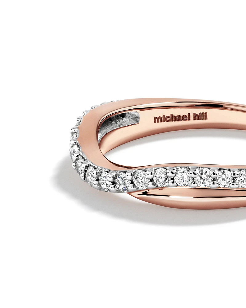 Wedding Ring with 0.25 Carat TW of Diamonds in 14kt Rose Gold