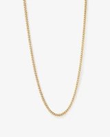 55cm (22") 5.5mm Width Semi Solid Diamond Cut Curb Chain in 10kt Yellow Gold