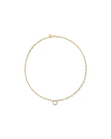 50cm (20") Round Paperclip Open Pendant Chain in 10kt Yellow Gold