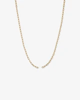 50cm (20") Round Paperclip Open Pendant Chain in 10kt Yellow Gold