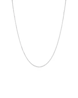 50cm (20") 2mm Width Diamond Cut Cable Chain Necklace in Sterling Silver
