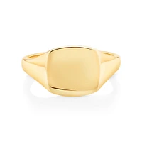 Square Signet Ring in 10kt Yellow Gold