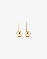 7mm Euroball Earrings in 10kt Yellow Gold