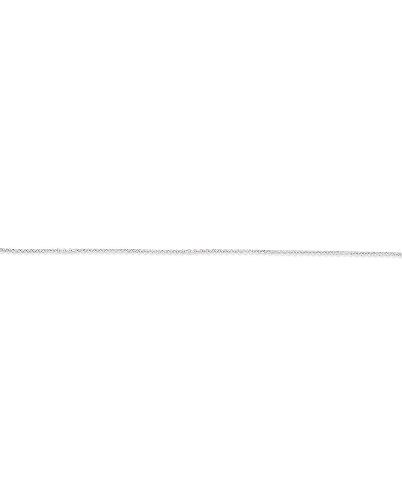 26cm (10.2") 1mm Width Belcher Chain Anklet in Sterling Silver