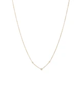 Necklace with 0.10 Carat TW of Diamonds in 10kt Yellow Gold