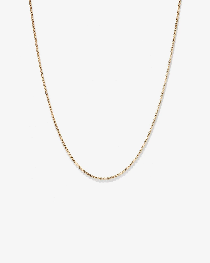 50cm (20") Hollow Belcher Chain in 10kt Rose Gold