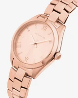 Montre en acier inoxydable doré pour femme