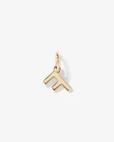 Letter Q Initial Pendant in 10kt Yellow Gold