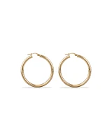 30mm Hoop Earrings in 10kt Yellow Gold