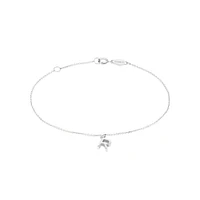 19cm (7.5") N Initial Bracelet in Sterling Silver