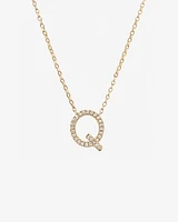 "K" Initial Necklace with 0.10 Carat TW of Diamonds in 10kt Yellow Gold