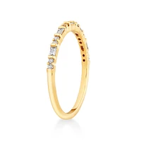 Evermore Wedding Band with 0.20 Carat TW of Diamonds in 10kt Yellow Gold