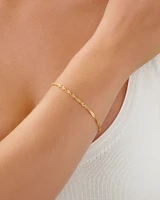 19cm (7.5") Singapore Bracelet in 10kt Yellow Gold