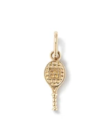 Diamond Accent Tennis Racquet Pendant in 10kt Yellow Gold