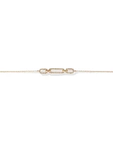 0.26 Carat TW Diamond Paperclip Bracelet in 10kt Yellow Gold