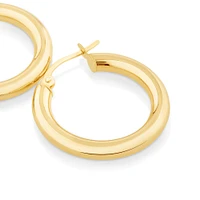 15mm Hoop Earrings in 10kt Yellow Gold