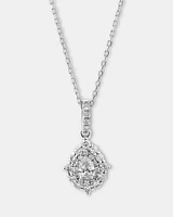 Vintage Pear Pendant with 0.25 Carat TW of Diamonds in 18kt White Gold