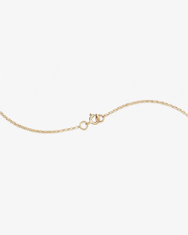 "K" Initial Necklace with 0.10 Carat TW of Diamonds in 10kt Yellow Gold