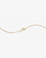 "K" Initial Necklace with 0.10 Carat TW of Diamonds in 10kt Yellow Gold