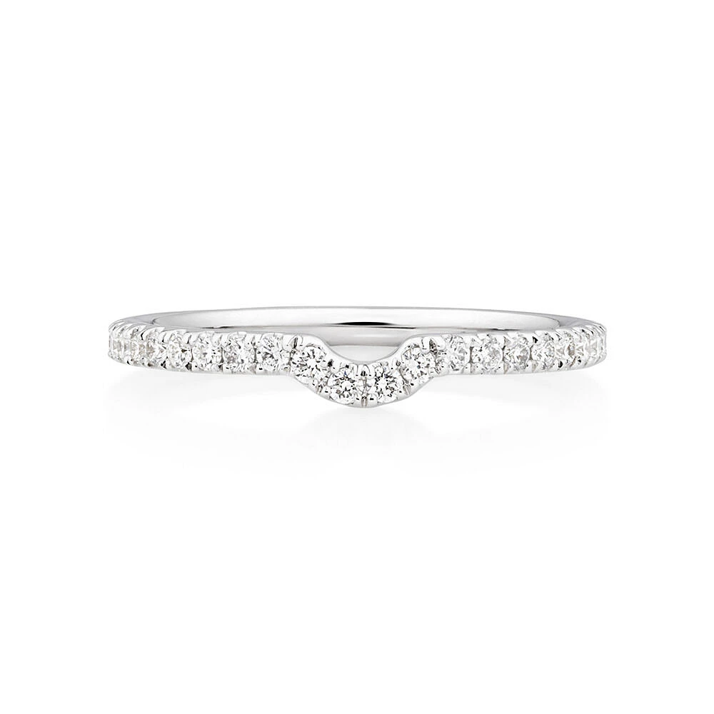 Sir Michael Hill Designer Wedding Band with Carat TW of Diamonds in 18kt White Gold