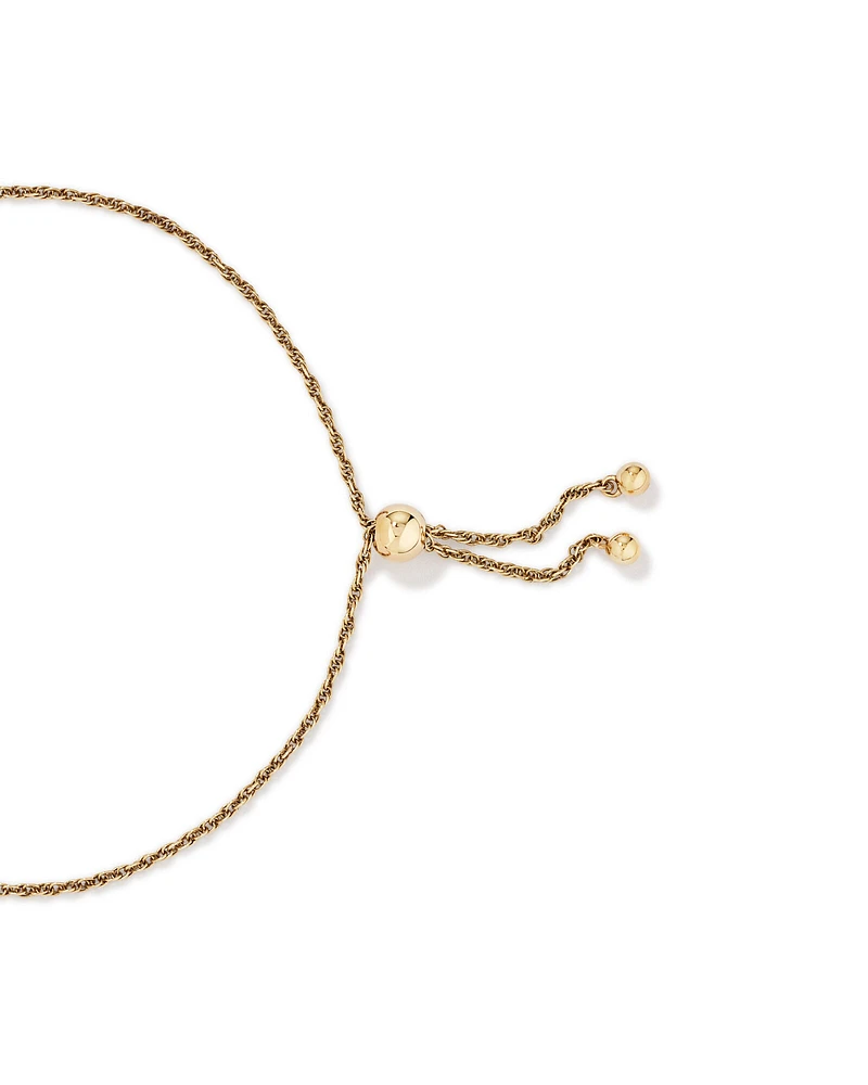 23cm Bar Bolo Bracelet in 10kt Yellow Gold