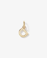 Letter Q Initial Pendant in 10kt Yellow Gold