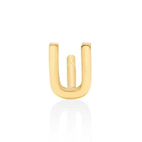 G Initial Single Stud Earring in 10kt Yellow Gold