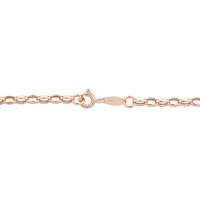 19cm (7.5") 3mm-3.5mm Width Belcher Bracelet in 10kt Rose Gold