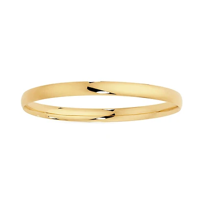 Oval Bangle in 10kt Yellow Gold