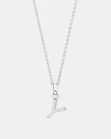 "Z" Initial Pendant in Sterling Silver