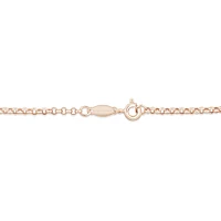 17cm (7") 2mm-2.5mm Width Hollow Belcher Bracelet in 10kt Yellow Gold