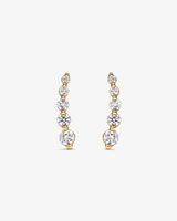 Ear Climbers with 0.25 Carat TW of Diamonds in 10kt Yellow Gold