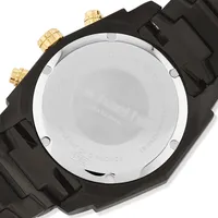 Men's Solar Chronograph Watch with 1/2 Carat TW of Diamonds in Black & Gold Tone Stainless Steel