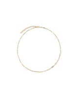 1.6mm Wide Paperclip 3 and 1 Chain in 10kt Yellow Gold