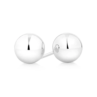 8mm Ball Stud Earrings in Sterling Silver