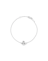 Bracelet Nœud En Zircon Cubique En Argent Sterling