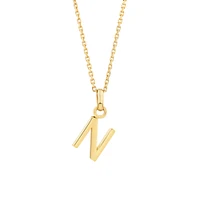 O Initial Pendant in 10kt Yellow Gold