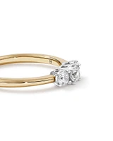 0.50 Carat TW 3 Stone Signature 101 Diamond Ring in 14kt White Gold