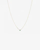 Emerald Trio Necklace in 10kt Yellow Gold