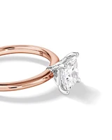 1.25 Carat TW Princess Cut Laboratory-Grown Diamond Solitaire Engagement Ring In 14kt White Gold