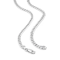 Gourmette en argent sterling de 60 cm, largeur de 4,3 mm