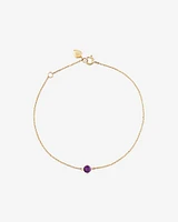 Bracelet with Amethyst in 10kt Yellow Gold