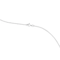 A' Initial necklace with 0.10 Carat TW of Diamonds in 10kt White Gold