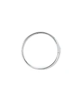 Cubic Zirconia Eternity Oval Bangle in Sterling Silver