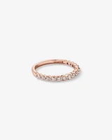 Wedding Ring with 0.34 Carat TW of Diamonds in 14kt Rose Gold