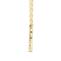"K" Initial Necklace with 0.10 Carat TW of Diamonds in 10kt Yellow Gold