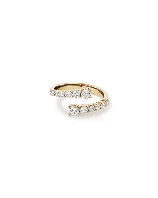 Bypass Ring with 1.00 Carat TW of Diamonds in 10kt Yellow Gold